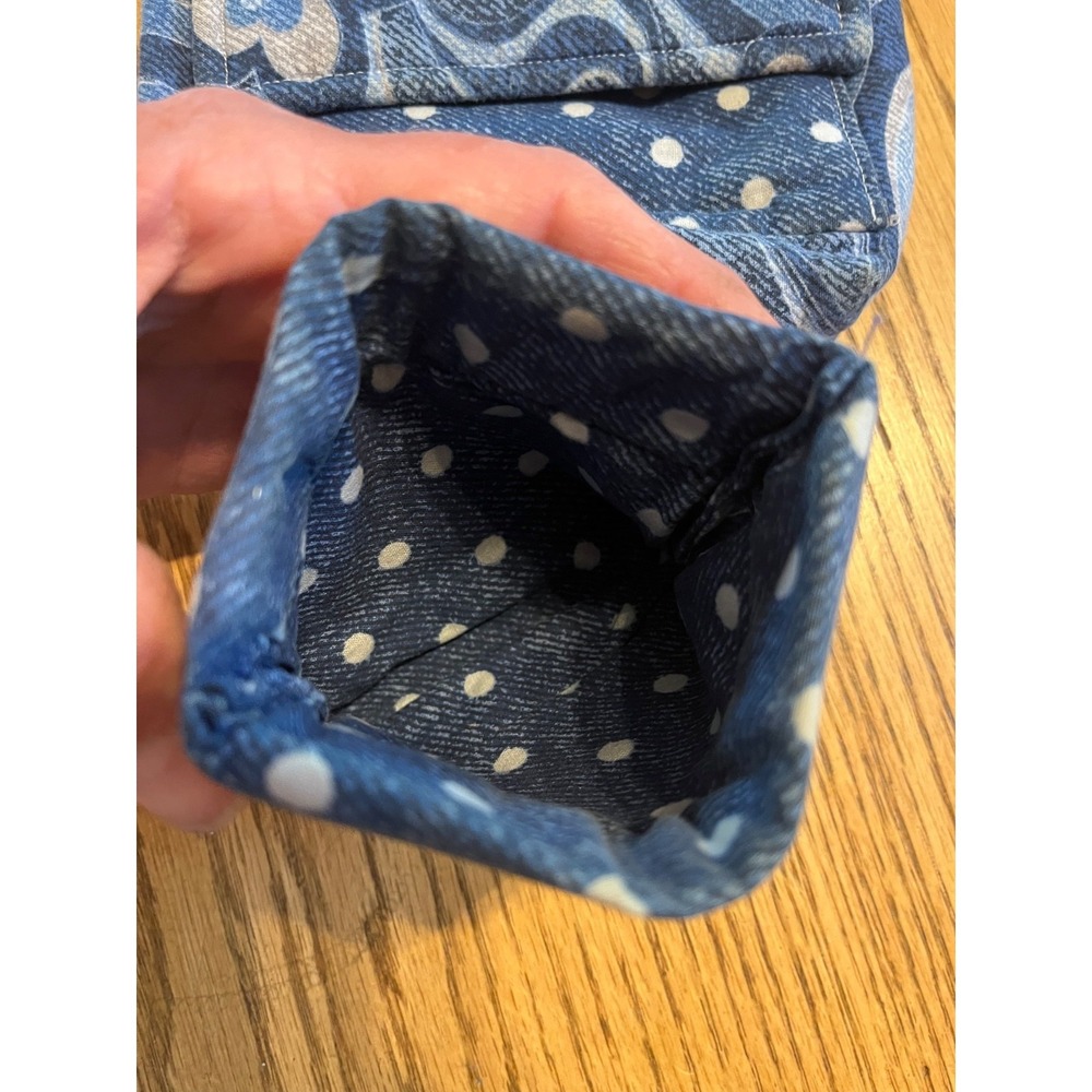 Boho Coastal Grandmother USA Handmade Artisan Quilted Floral Crossbody w Wallet - Picture 7 of 9